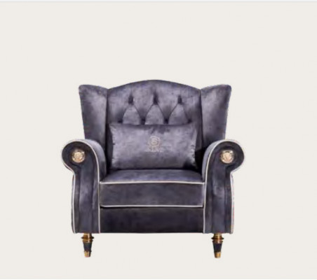Szlachetny design Chesterfield Podkładka Fotel TV Siedziba Club Lounge Włókienniczy luksus