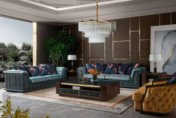 Zestaw sofowy 321 miejsce do siedzenia Zestaw Design Sofa Podkładka Kanapy Kanapa Sofa skórzana Sofy