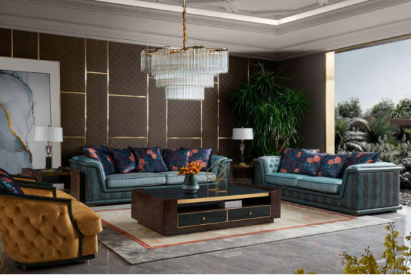 Zestaw sofowy 321 miejsce do siedzenia Zestaw Design Sofa Podkładka Kanapy Kanapa Sofa skórzana Sofy