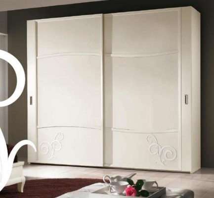 Szafa Szafa z drzwiami przesuwnymi Sypialnia Ściana Drewno Design Szafki