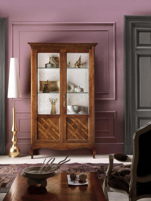 Pokój dzienny Kredens Szkło Szafa Gablota jadalnia Kredens Drewno Szafki Meble