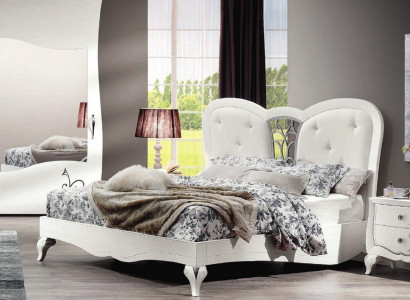 Łóżko Podkładka Design Luksusowe podwójne łóżko hotelowe Sleep Pokój Ramy łóżek Drewno