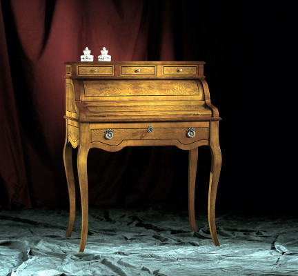 stoły Biurko Biuro Tabela Noble Drewno Barok Rokoko Antyk Style Meble Luxury
