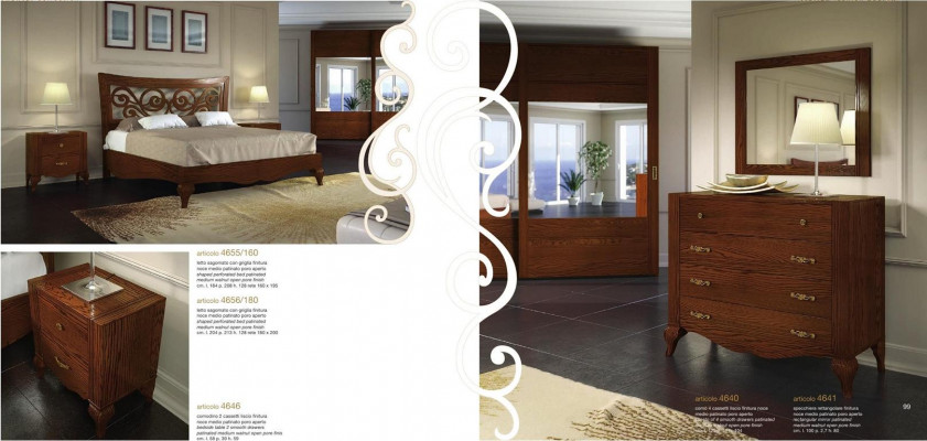 Ustawić Zestaw 2szt Kredens Lustro Grupa Drewno Komody Kredens Meble Szafa