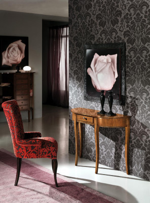 Salon Lehn Krzesła Luxury Fotel Krzesło Drewno Brązowe Włoskie Meble Podkładka