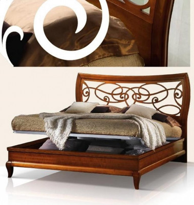 Łóżko Luxury Sypialnia Podwójne łóżko Drewno Podkładka łóżka Double Bed Frame Modern