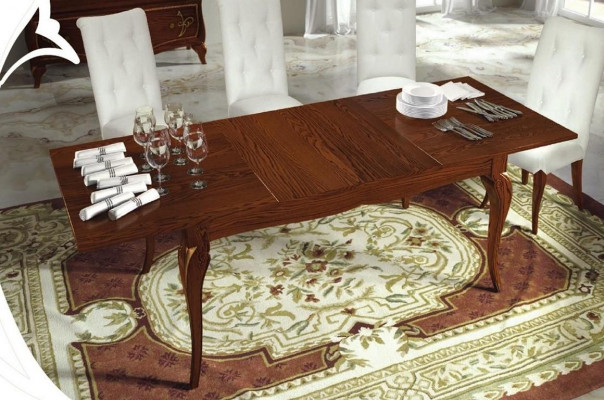 Jadalnia Stół obiadowy Rozkładany Tabela Drewno stoły Modern Design jadalnia Luxury Meble