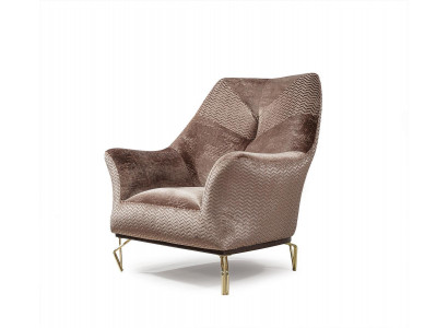 Fotel Design Salon Podkładka Drewno Podkładka Nowoczesny Luksus Brązowy Nowość