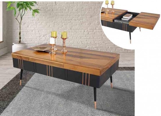 Stolik kawowy stolik kawowy Tabela salon stoły Stolik Drewno sofa 120x68cm