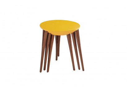 Stoliki drewniane Stoliki boczne zestaw stojaków na kwiaty Stolik Tabela stolik kawowy 3 sztuki.