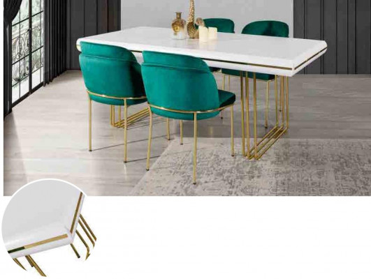 jadalnia Salon Biuro Meble Krzesło Design bez Podłokietniki Luksusowy Fotel