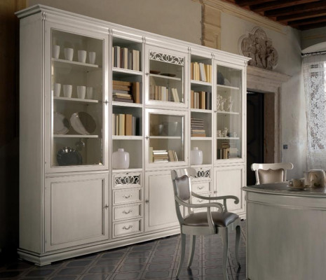 Studium Meble Office Półka na książkę Drewno Półka na książkę z Drawers Design