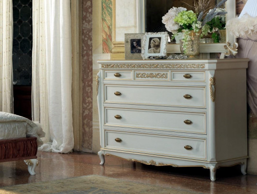 Design Sypialnia Kompletny zestaw 5-częściowy Łóżko Stolik nocny Kredens Zestawy włoskie