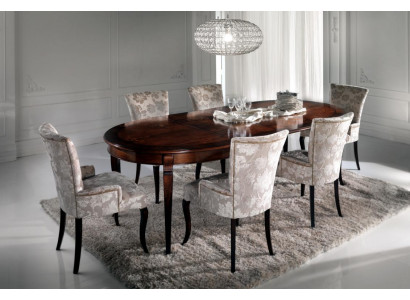 Stół obiadowy Ustaw jadalnia Meble Wyposażenie Grupa Tabela + 6 Krzesło Zestaw 7 sztuk.