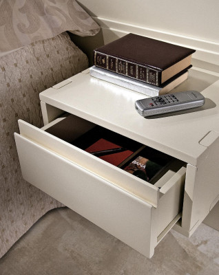 Design Nowoczesne Luksusowe Meble 4szt. Komplet mebli hotelowych 2x łóżko + Stolik nocny