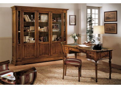 Zestaw biurowy drewniany stół Krzesło Półka na książkę Biurko Półka Szafki 3-częściowy. Zestawy Nowe