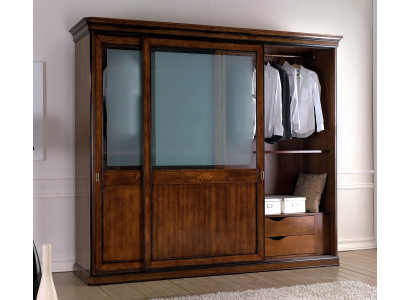 Szafa Prawdziwe drewno Szafa Masywna Sypialnia Meble Włochy Szafka drewniana