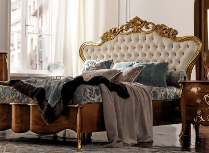 łóżko Ustawić Łóżko Luxu Classic Sypialnia Hotel Łóżko Baroque Meble Drewno