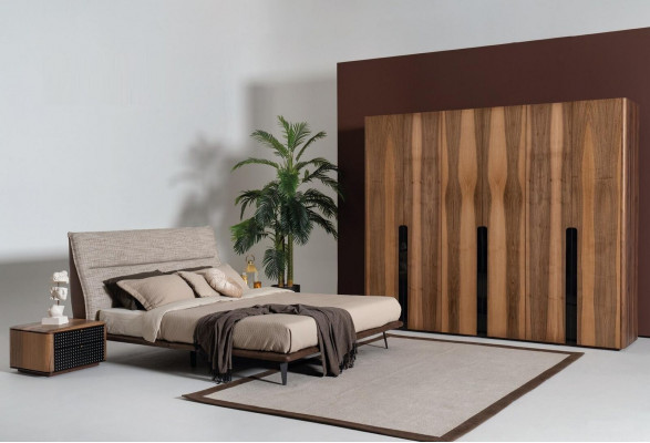 Modern Loft Design Sypialnia Łóżko Design Luksusowe łóżko Podkładka Style Meble New grey