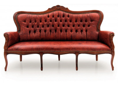 Sofa trzyosobowa kanapa Podkładka Design Siedziba Sofy Pokój Meble Skóra 3-osobowa klasyczna