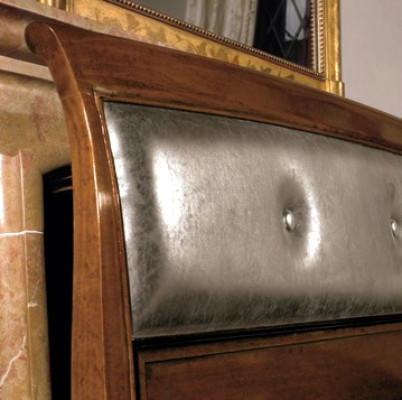 Podwójne łóżko łóżka Sypialnia Meble Solidne drewno Vaccari cav giovanni Łóżko Nowe