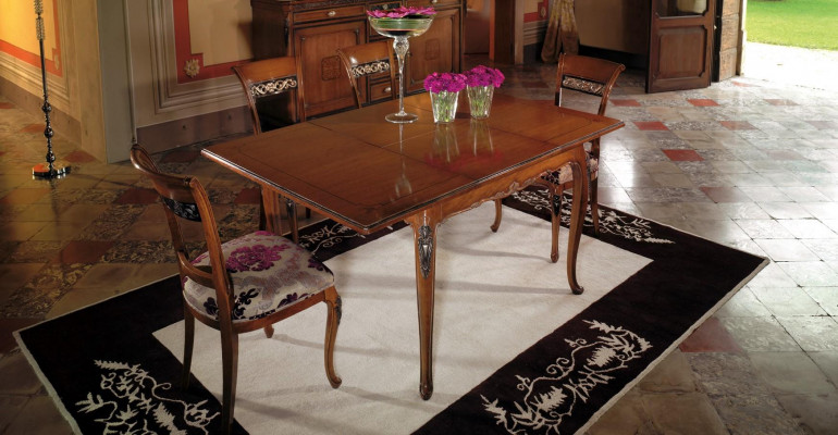 Ess Krzesło Pokój Zestaw Siedziba Ustawić 4x Krzesła Classic Podkładka Design New Drewno