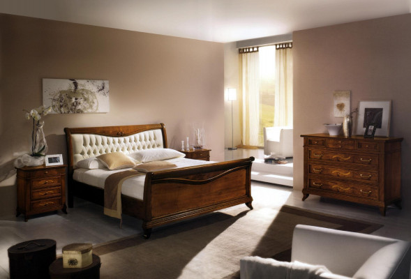 Stolik nocny Stolik nocny Tabela stoły Meble Drewno Nowy włoski design konsoli