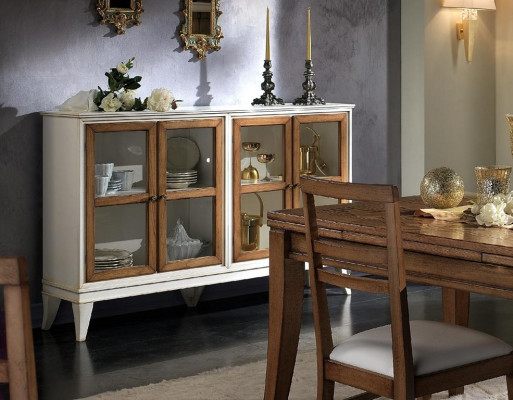 Galota Kredens Salon w stylu retro Szafa Kredens Kolekcja Witryny Nowość