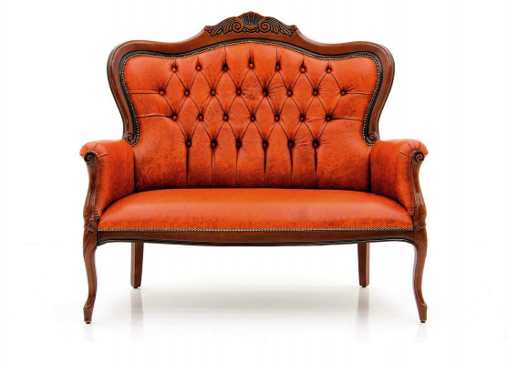 Art Deco Sofa Dwuosobowa Nowa 2 miejsce do siedzenia Design Sofy Podkładka Kanapy Włókienniczy Relaks
