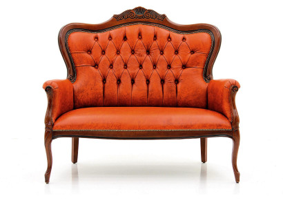 Art Deco Sofa Dwuosobowa Nowa 2 miejsce do siedzenia Design Sofy Podkładka Kanapy Włókienniczy Relaks
