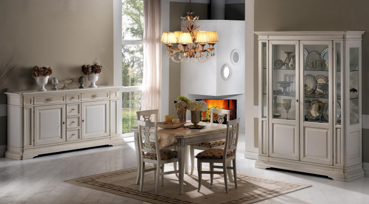 Meble Meble stoły Solidne drewno Tabela Nowy Luksus Stół obiadowy Italian Design