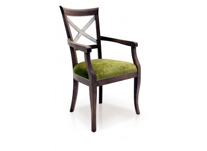Podkładka Krzesła 1x Fotel Living Dining Pokój Włókienniczy Designer Krzesło Luksusowy Fotel