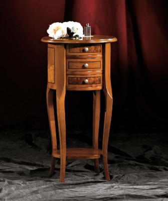 Stolik stolik kawowy Oval Kredens stoły konsola Design Drewno Tabela New