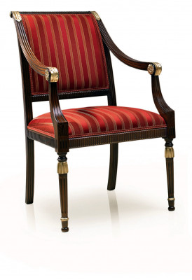 jadalnia Drewno Krzesła Podkładka z podłokietnikiem Krzesło Czerwony designerski fotel do salonu