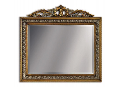 Klasyczny designerski Lustro połysk ścienny Square Baroque Gold Model BV1579O
