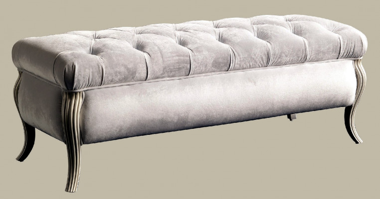 Chesterfield Design Stołek Pufa Owalna Podnóżek Meble Taboret Tapicerowany