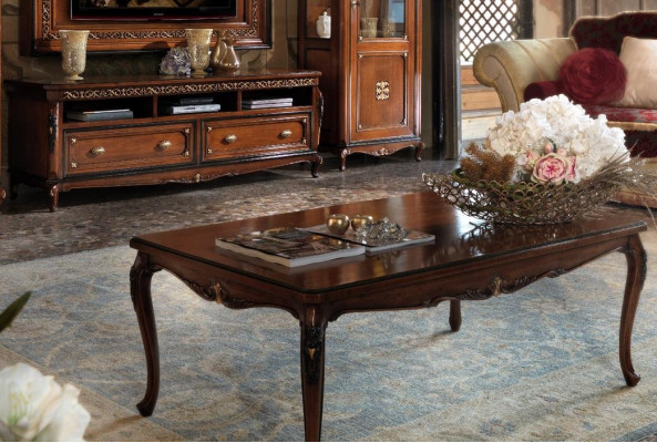 Stoliki do herbaty Stoły luksusowe Drewno stoły Konsole Design Italian Meble Vaccari