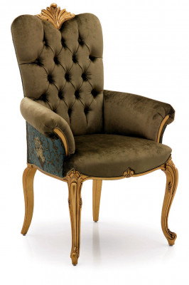 Krzesło z podłokietnikiem krzesło do jadalni Drewno jadalnia Krzesła Design Fotel Art déco