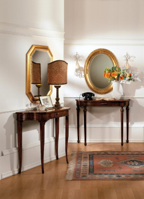 Stół konsolowy Design Meble Style Baroque Drewno Włoski Tabela stoły stolik kawowy