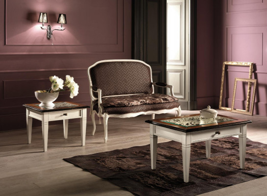 Stoliki do herbaty Stoły luksusowe Drewno stoły Konsole Design Italian Meble Vaccari