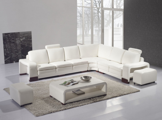 Kompletna Sofa Kanapa Nowoczesna Ustawić Narożnikowa kanapa + Stołek + stolik kawowy