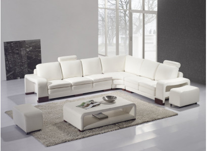 Designerska Sofa Kanapa Narożnikowa kanapa z Stołek Podkładka Ustawić Żywy krajobraz