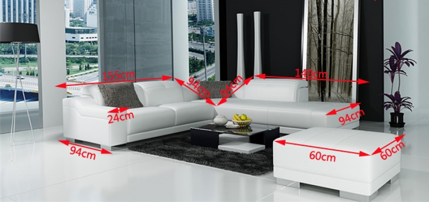 Designerska Sofa Ustawić Kanapa Narożnikowa kanapa z Stołek Żywy krajobraz Podkładka