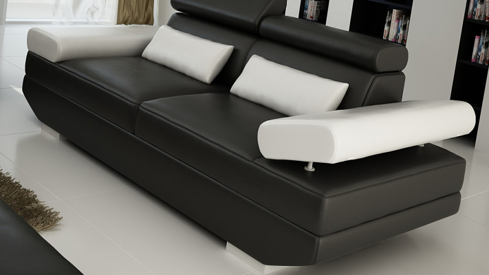 Luksusowy zestaw mebli sofowy Sofa Podkładka 3+3 miejsce do siedzenia + Stołek salonowy