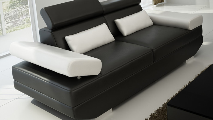 Luksusowy zestaw mebli sofowy Sofa Podkładka 3+3 miejsce do siedzenia + Stołek salonowy