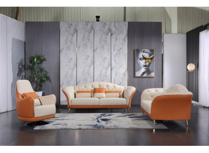 Nowoczesny Zestaw sofowy 3+2+1 miejsce do siedzenia Zestaw Design Sofa Podkładka Kanapa Kanapy
