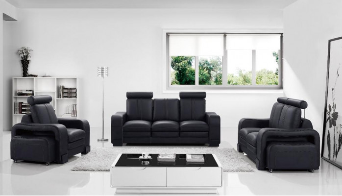 Designerska Sofa Skórzana Kanapa Obcios 3+2+1 miejsce do siedzenia Ustawić Zestaw sofowy Sofa