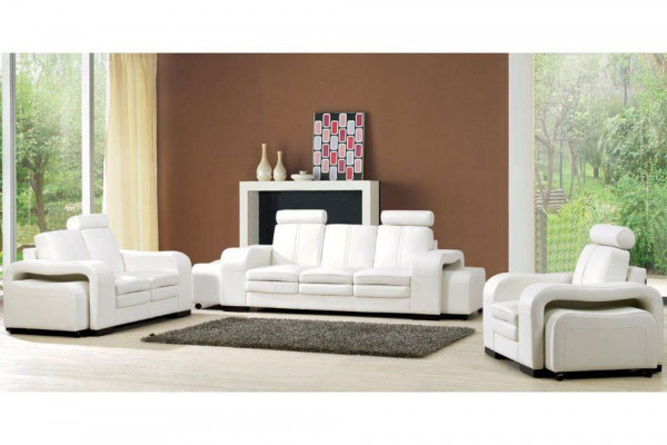 Designerska Sofa Skórzana Kanapa Obcios 3+2+1 miejsce do siedzenia Ustawić Zestaw sofowy Sofa