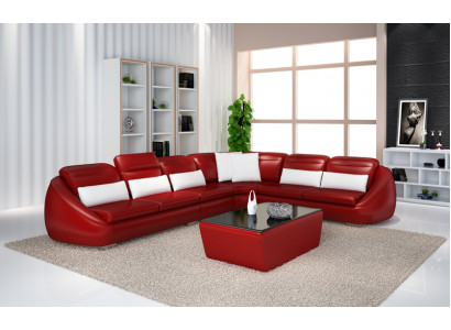 Designerska Sofa Kanapa Narożnikowa kanapa z Stołek Żywy krajobraz Ustawić Podkładkę