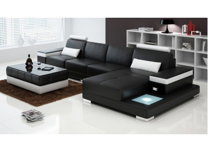 Kanapa Narożnikowa kanapa Meble Skóra Żywy krajobraz Ustawić Design Nowoczesna Sofa